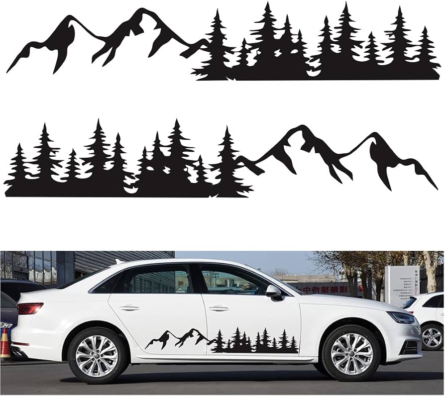 Zito Moto Forest Mountain PVC Car & Motorcycle Sticker