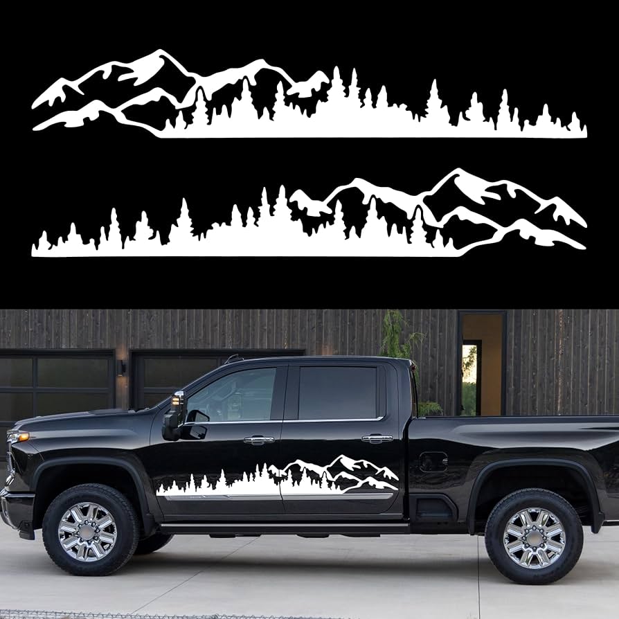 Zito Moto Forest Mountain PVC Car & Motorcycle Sticker