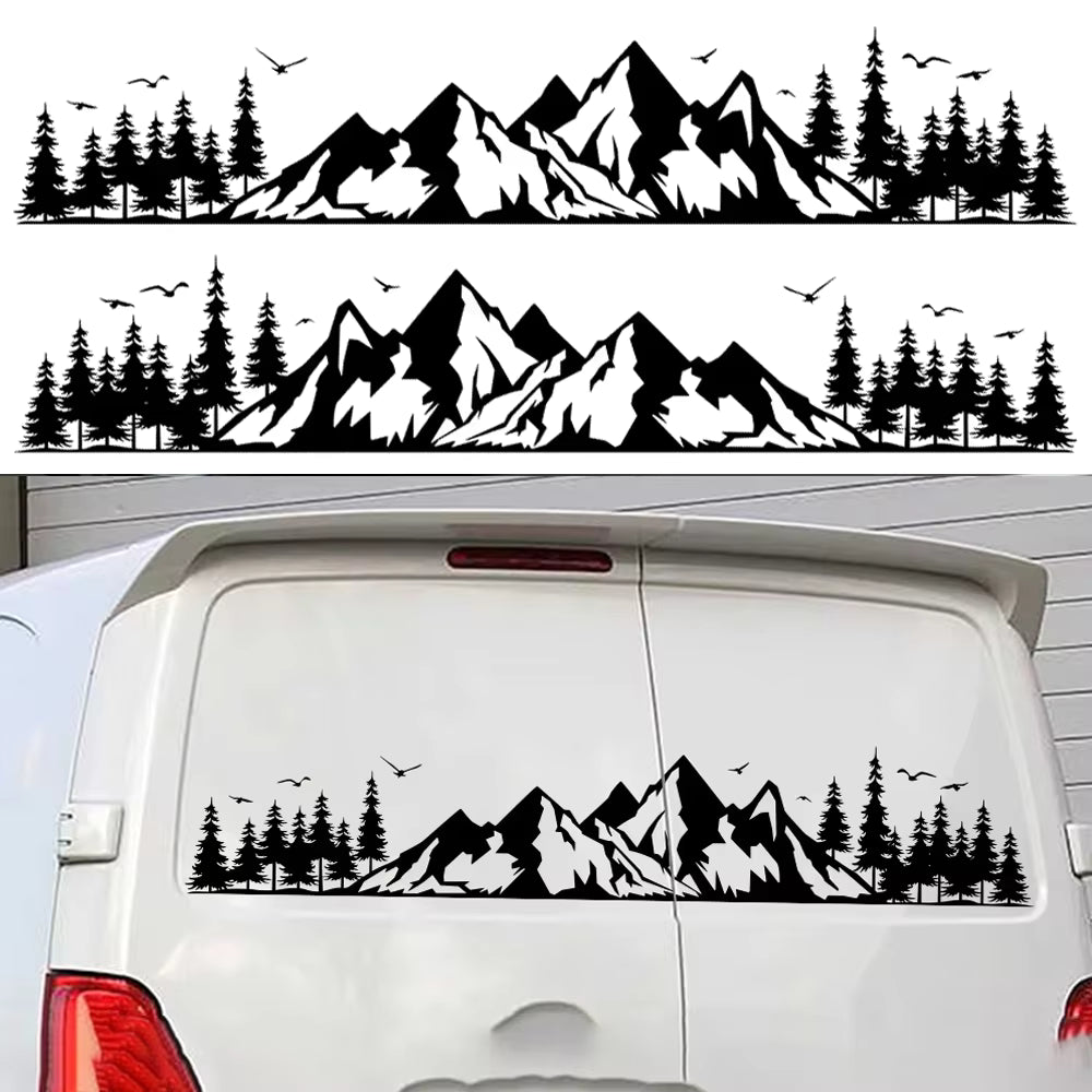 Zito Moto Forest Mountain PVC Car & Motorcycle Sticker