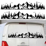 Zito Moto Forest Mountain PVC Car & Motorcycle Sticker