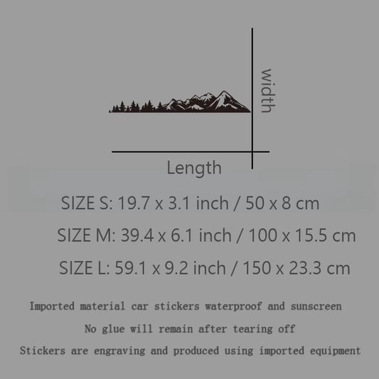 Zito Moto Forest Mountain PVC Car & Motorcycle Sticker